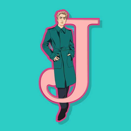 The Jimin J Acrylic Pin