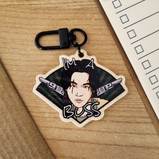 The Agust D Wooden Keychains