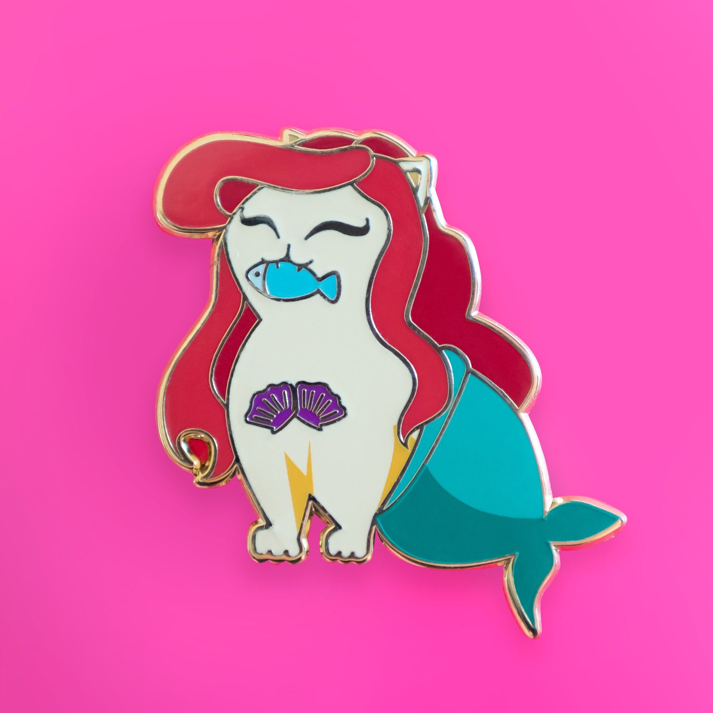 Ariel the Purrmaid - Enamel Pin