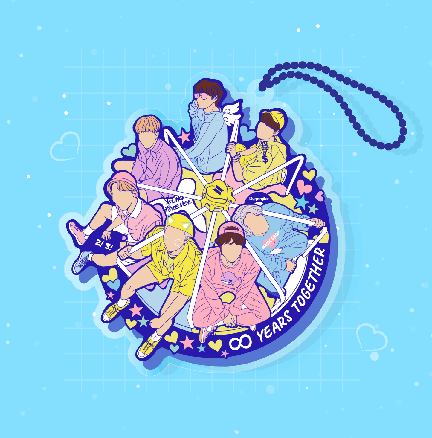The 8 Year Anniversary Keychain
