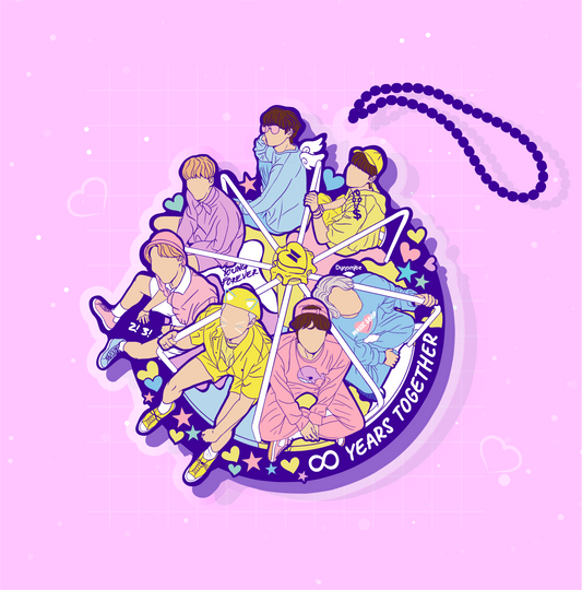 The 8 Year Anniversary Keychain