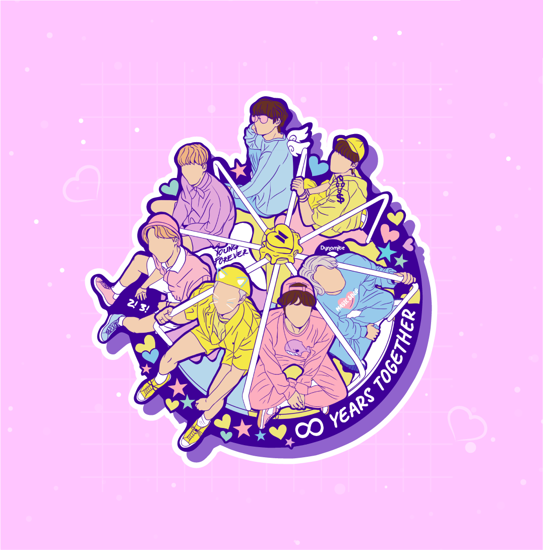 8 Year Anniversary Sticker