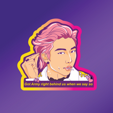 Load image into Gallery viewer, BTS Butter Colour Version Stickers with Gradient Outline
