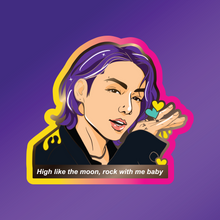 Load image into Gallery viewer, BTS Butter Gold Version Stickers with Gradient Outline
