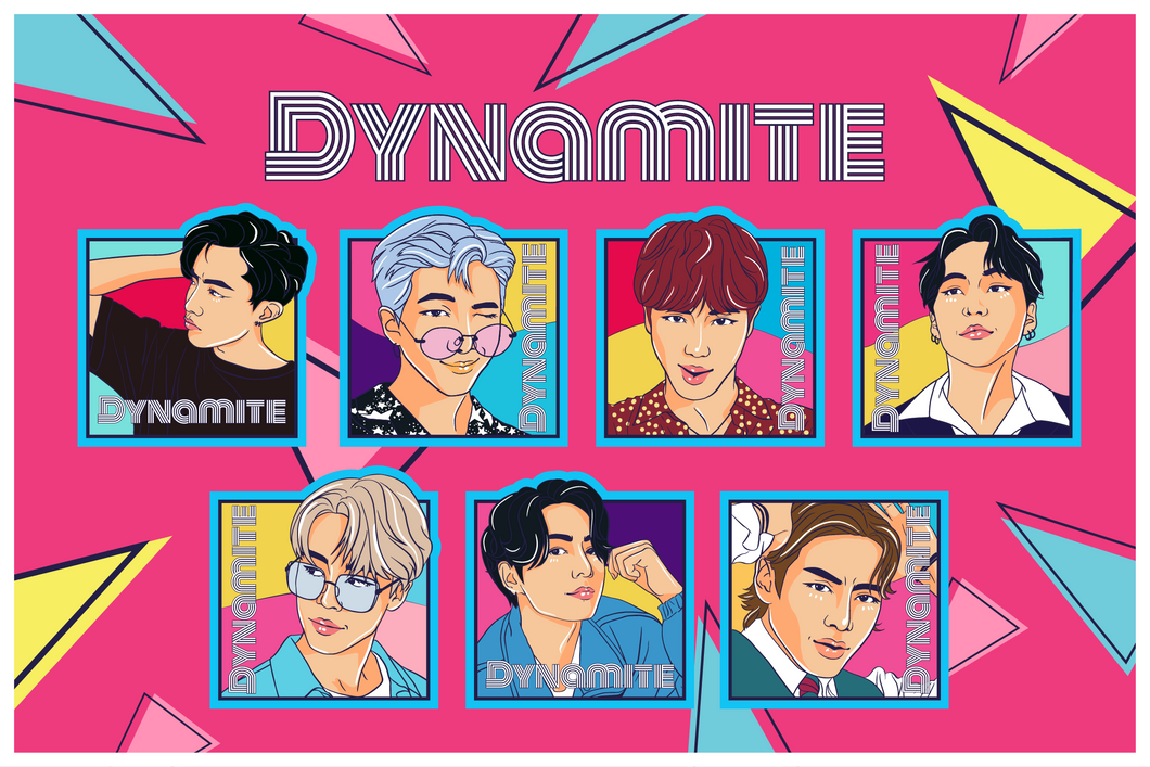 BTS Dynamite Sticker Sheet