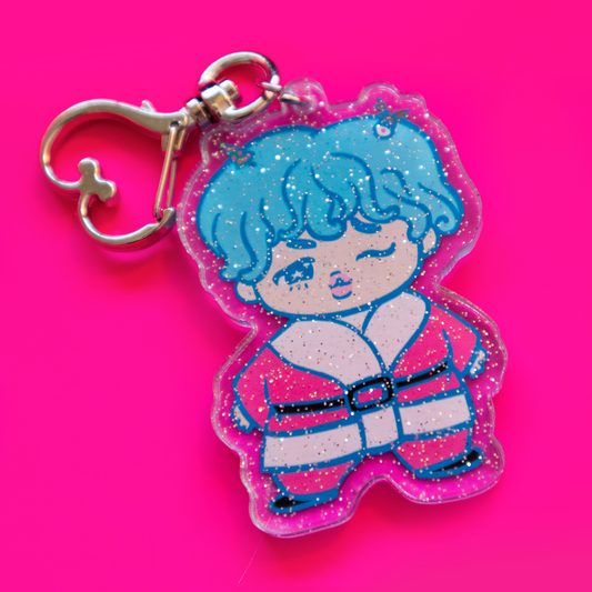 The Baby Bangtan Jiminie Christmas Keychain
