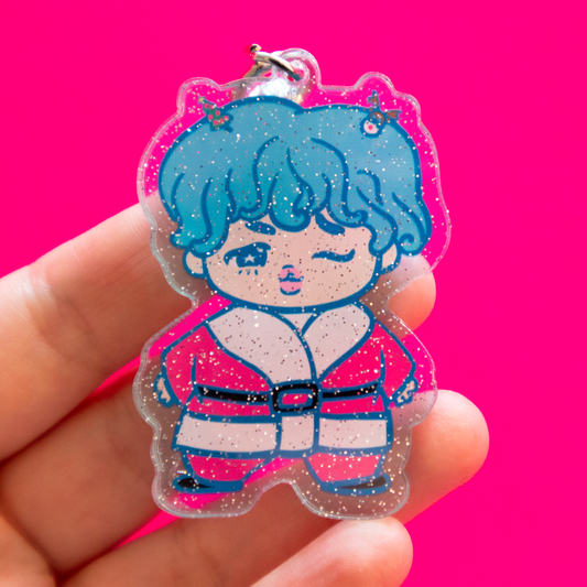 The Baby Bangtan Jiminie Christmas Keychain