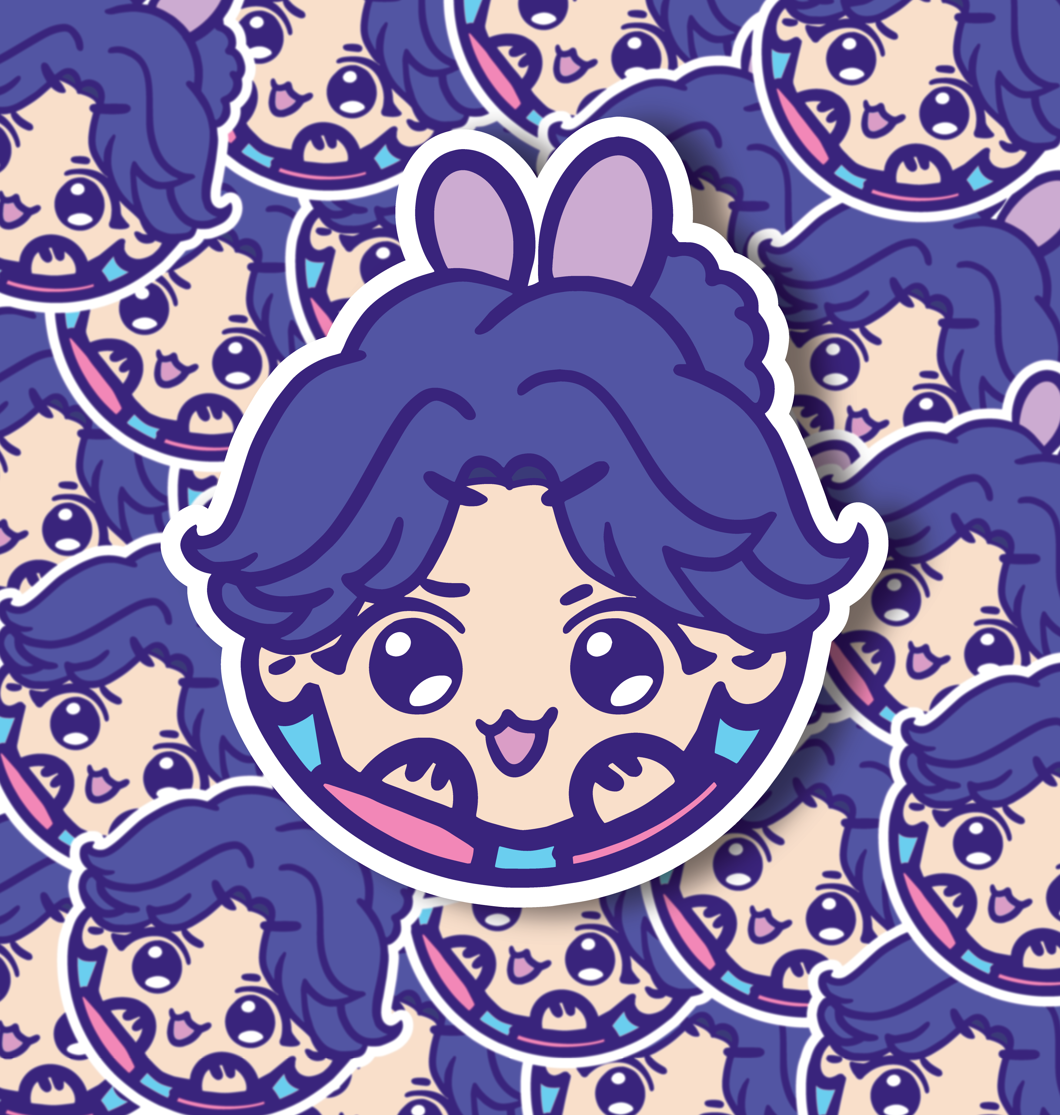 BTS Gukkie Man Bun Sticker