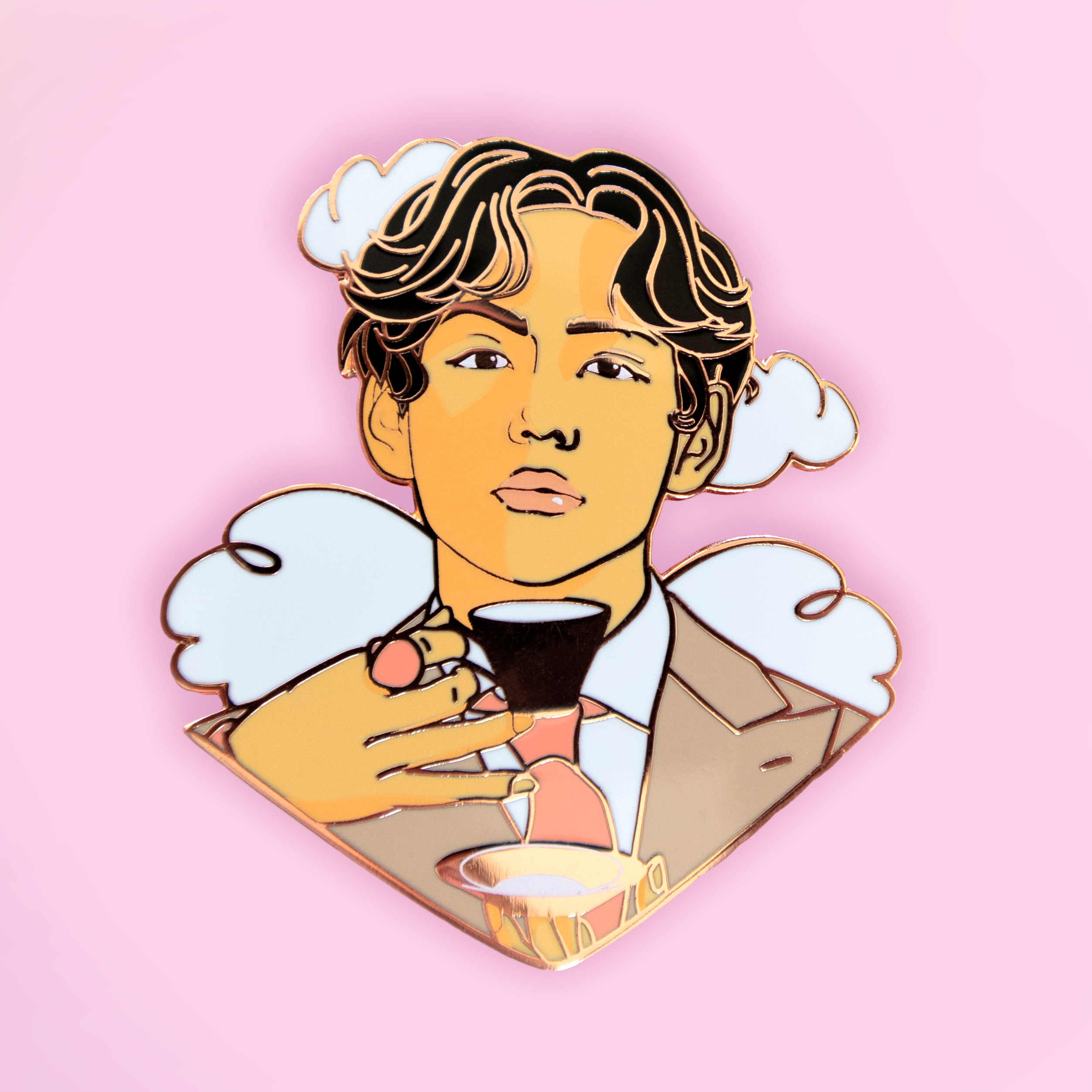The Elegant Tae Rose Gold Pin