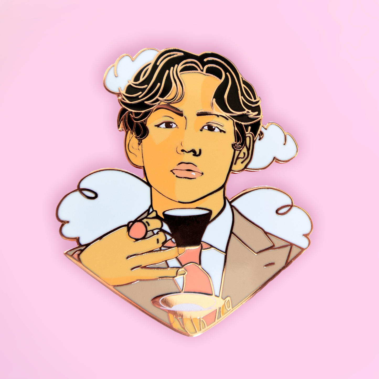 The Elegant Tae Rose Gold Pin