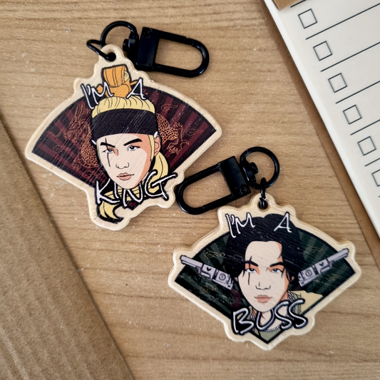 The Agust D Wooden Keychains