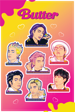 Load image into Gallery viewer, BTS Butter Sticker Sheet
