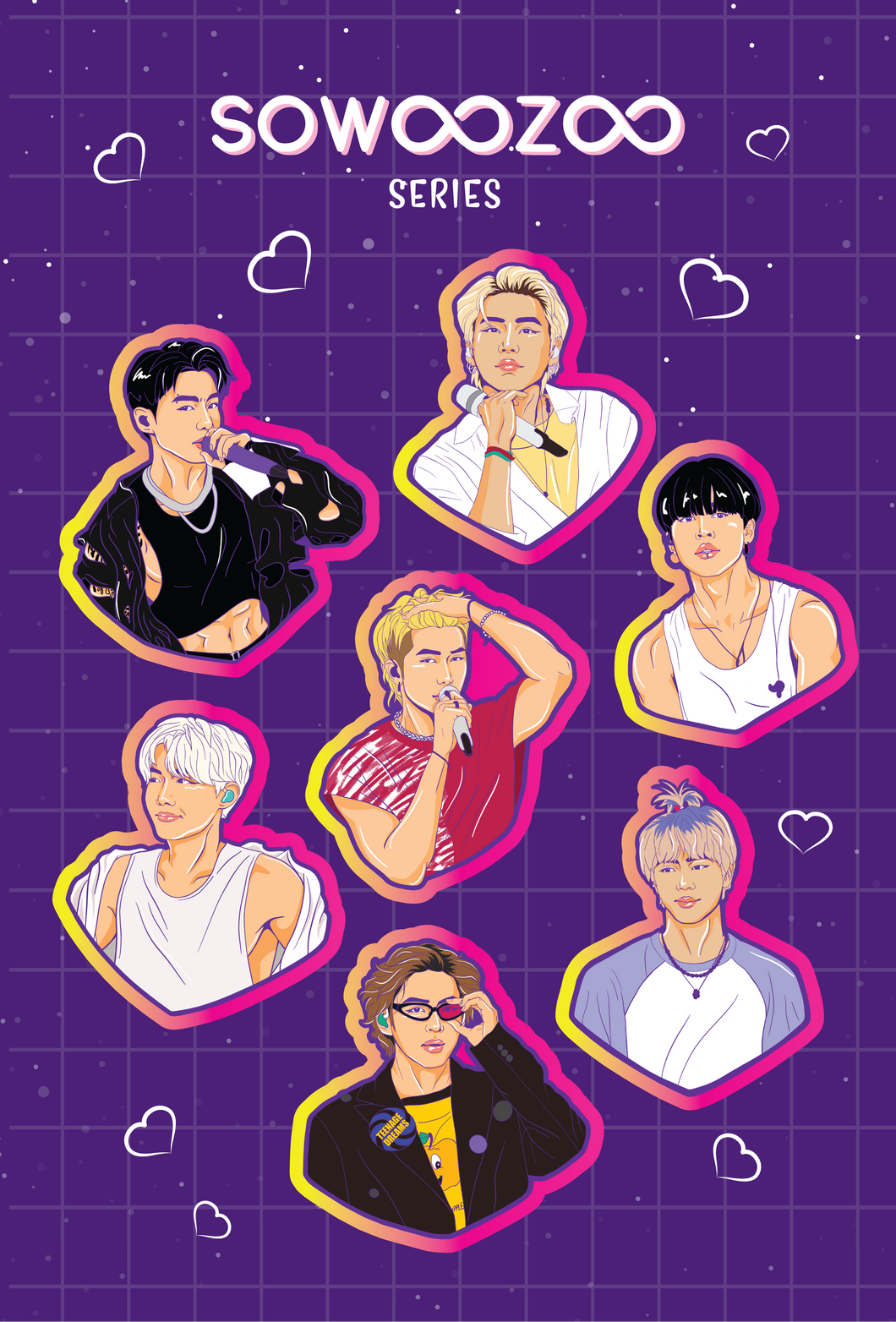 BTS Sowoozoo Sticker Sheet!