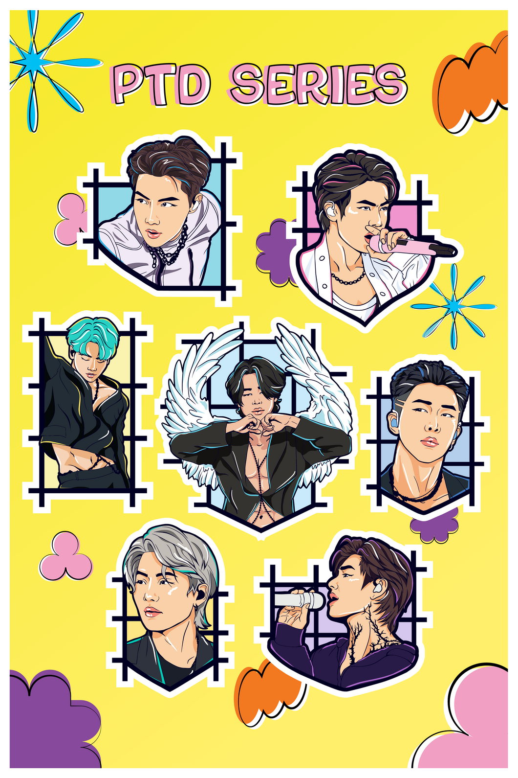 BTS PTD Series Sticker Sheet!
