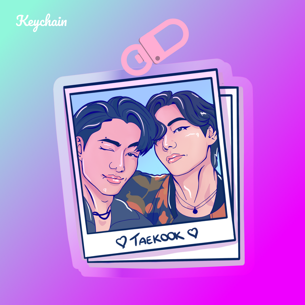 The Taekook Selfie Keychain